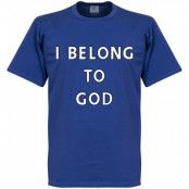 Chelsea T-shirt I Belong To God Blå M