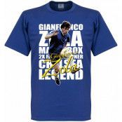 Chelsea T-shirt Legend Gianfranco Zola Legend Blå L