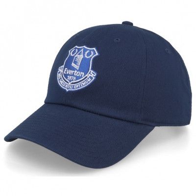 Fanatics - Football Blå unconstructed Keps - Everton Core Cap Navy Dad Cap @ Hatstore