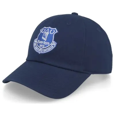 Fanatics - Football Blå unconstructed Keps - Everton Core Cap Navy Dad Cap @ Hatstore