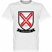 Fulham T-shirt Crest Vit XS