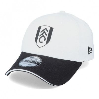 New Era - Football Vit adjustable Keps - Fulham Pop Visor 9Forty White/Black Adjustable @ Hatstore