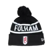 New Era - Football Svart pom Beanie - Fulham Wordmark Knit Fulham Black/White Pom @ Hatstore