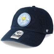 47 Brand - Football Blå adjustable Keps - Leicester City Clean Up Navy Adjustable @ Hatstore