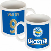 Leicester Mugg Leicester Vardy Jamie Vardy Vit