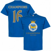 Leicester T-shirt Leicester Champions 16 Blå S