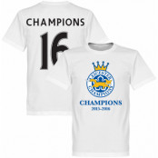 Leicester T-shirt Leicester Champions 16 Vit L