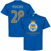 Leicester T-shirt Leicester Champions Fuchs Blå S