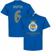 Leicester T-shirt Leicester Champions Huth Blå L