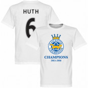 Leicester T-shirt Leicester Champions Huth Vit XXL