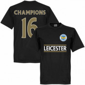 Leicester T-shirt Leicester Champions Team Svart S