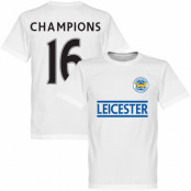 Leicester T-shirt Leicester Champions Team Vit XXL