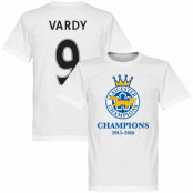 Leicester T-shirt Leicester Champions Vardy Vit 5XL