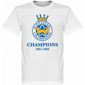 Leicester T-shirt Leicester Foxes Champions 2016 Barn Vit 10 år