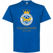Leicester T-shirt Leicester Foxes Champions 2016 Blå L