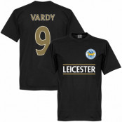 Leicester T-shirt Leicester Vardy 9 Team Jamie Vardy Svart L