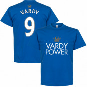 Leicester T-shirt Vardy Power Jamie Vardy Blå L