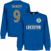 Leicester Tröja Leicester Vardy Team Sweatshirt Blå M