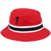 47 Brand - Football Röd bucket Hatt - Liverpool Striped Red/Black Bucket @ Hatstore