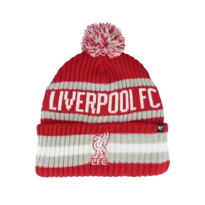 47 Brand - Football Röd pom Beanie - Liverpool Bering 47 Cuff Knit Beanie Red Pom @ Hatstore