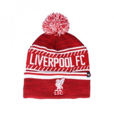 47 Brand - Football Röd pom Beanie - Liverpool Ice Cap Razor Red Pom @ Hatstore