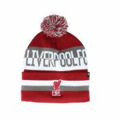 47 Brand - Football Röd pom Beanie - Liverpool Split Text Razor Red Pom @ Hatstore