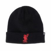 47 Brand - Football Svart cuff Beanie - Liverpool Raised Knit Black/Red Cuff @ Hatstore