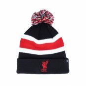 47 Brand - Football Svart pom Beanie - Liverpool FC Breakaway Cuff Knit Black Pom @ Hatstore