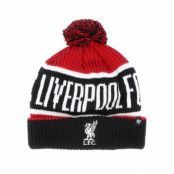 47 Brand - Football Svart pom Beanie - Liverpool Knit Calgary Red/Black Pom @ Hatstore