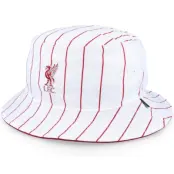 47 Brand - Football Vit bucket Hatt - Liverpool Pinstriped 47 Razor White/Red Bucket @ Hatstore