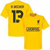 Liverpool T-shirt Becker 13 Team Barn Gul 10 år