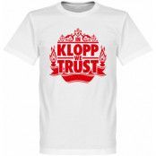 Liverpool T-shirt In Klopp we Trust Barn Vit 10 år