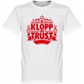 Liverpool T-shirt In Klopp we Trust Barn Vit 2 år