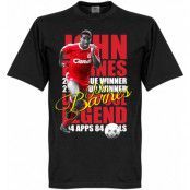 Liverpool T-shirt Legend John Barnes Legend Svart XXXXL