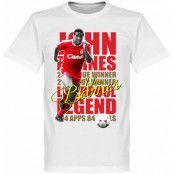 Liverpool T-shirt Legend John Barnes Legend Vit L