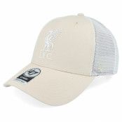 47 Brand - Football Beige trucker Keps - Liverpool FC Epl Ballpark Mesh Mvp Bone Trucker @ Hatstore