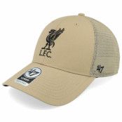 47 Brand - Football Beige trucker Keps - Liverpool Fc Epl Branson Mvp Khaki Trucker @ Hatstore