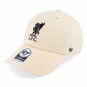 47 Brand - Football Beige unconstructed Keps - Liverpool 47 Clean Up Natural Dad Cap @ Hatstore