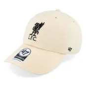 47 Brand - Football Beige unconstructed Keps - Liverpool 47 Clean Up Natural Dad Cap @ Hatstore