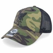 47 Brand - Football Camo trucker Keps - Liverpool Camo Branson Mvp Camo/Black Trucker @ Hatstore