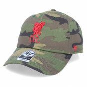 47 Brand - Football Camo unconstructed Keps - Liverpool Clean Up Unwashed Camo Adjustable @ Hatstore