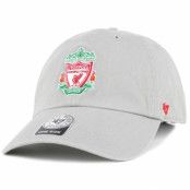 47 Brand - Football Grå adjustable Keps - Liverpool FC Crest Clean Up Grey Adjustable @ Hatstore