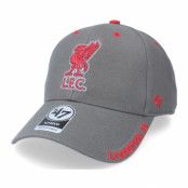 47 Brand - Football Grå adjustable Keps - Liverpool FC Defrost Mvp Charcoal Adjustable @ Hatstore