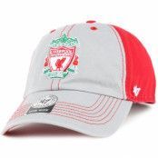 47 Brand - Football Grå adjustable Keps - Liverpool FC Tumult Clean Up Grey/Red Adjustable @ Hatstore