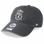 47 Brand - Football Grå unconstructed Keps - Liverpool 47 Clean Up Charcoal Adjustable @ Hatstore