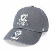 47 Brand - Football Grå unconstructed Keps - Liverpool FC Clean Up Charcoal Dad Cap @ Hatstore