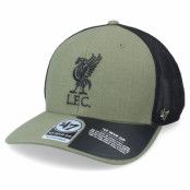 47 Brand - Football Grön trucker Keps - Liverpool FC Grid Lock Mesh Mvp Dp Canopy/Black Trucker @ Hatstore