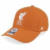 47 Brand - Football Orange adjustable Keps - Liverpool Mvp Burnt Orange/White Adjustable @ Hatstore