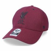 47 Brand - Football Röd adjustable Keps - Liverpool Aerial Mvp Dark Maroon Adjustable @ Hatstore