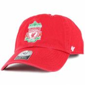 47 Brand - Football Röd adjustable Keps - Liverpool FC Crest Clean Up Red Adjustable @ Hatstore